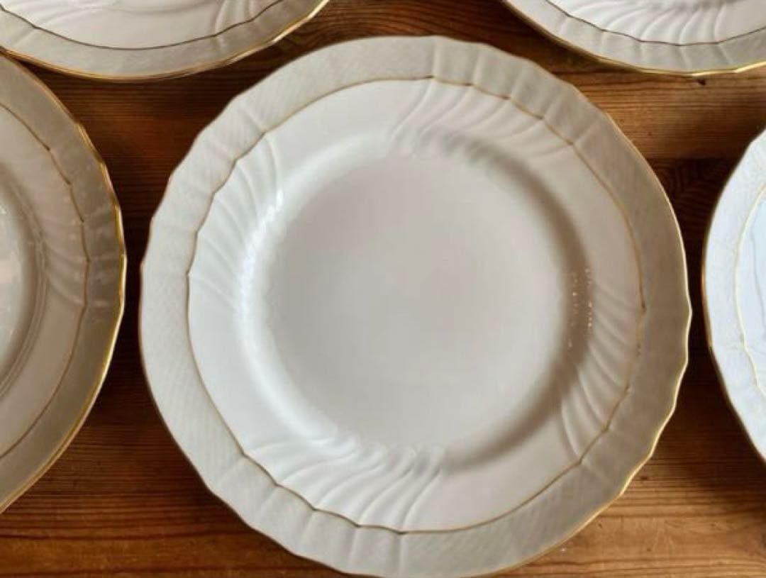 ジノリ　ベッキオグレース　26.5ディナープレート×4