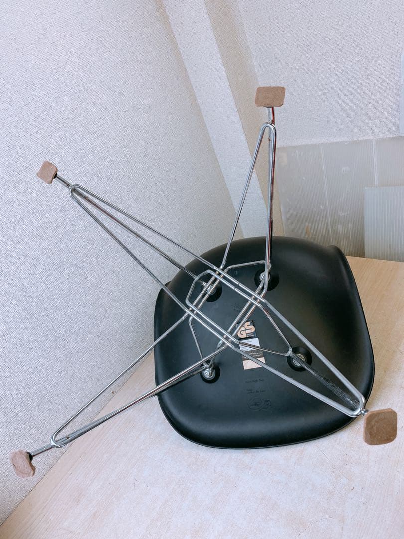 ③Eames サイドシェルチェア DSR Vitra製 エッフェル イームズ 黒
