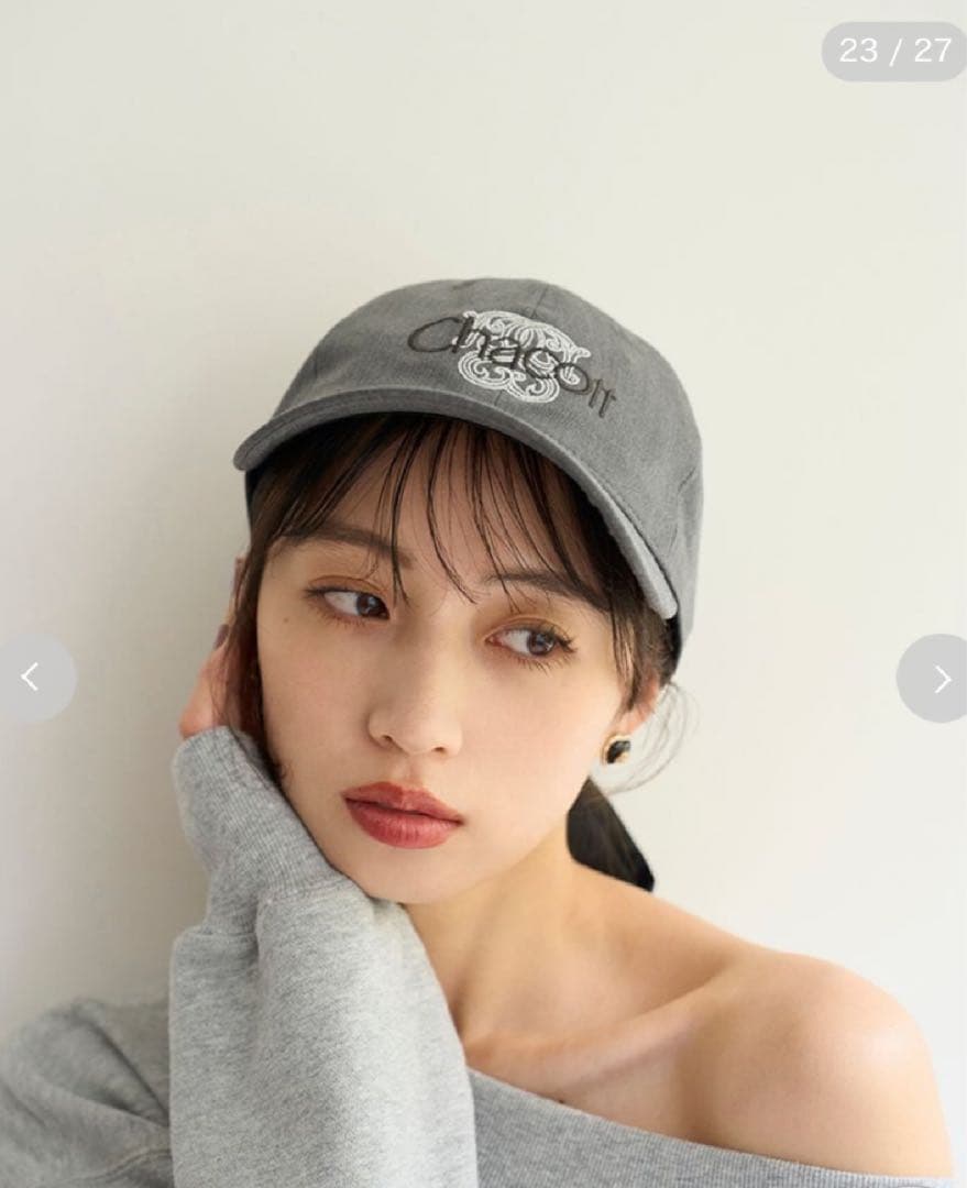 新作新品♥️SNIDEL【Chacott】CAP✨ GRY