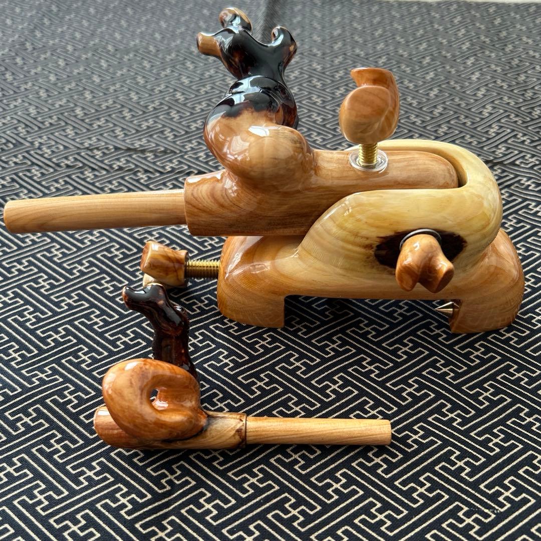 へらぶな　万力　値下げ　山桧　大砲万力　天然木 へらぶな