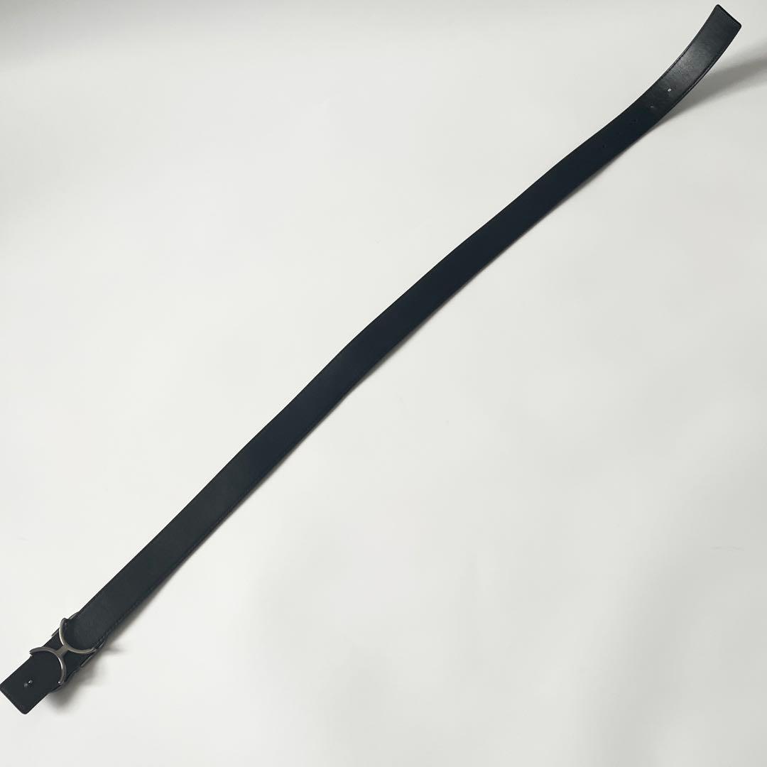 ディオール　ベルト　オブリーク　ギャラクシー　CDロゴ　レザー　黒　85/34