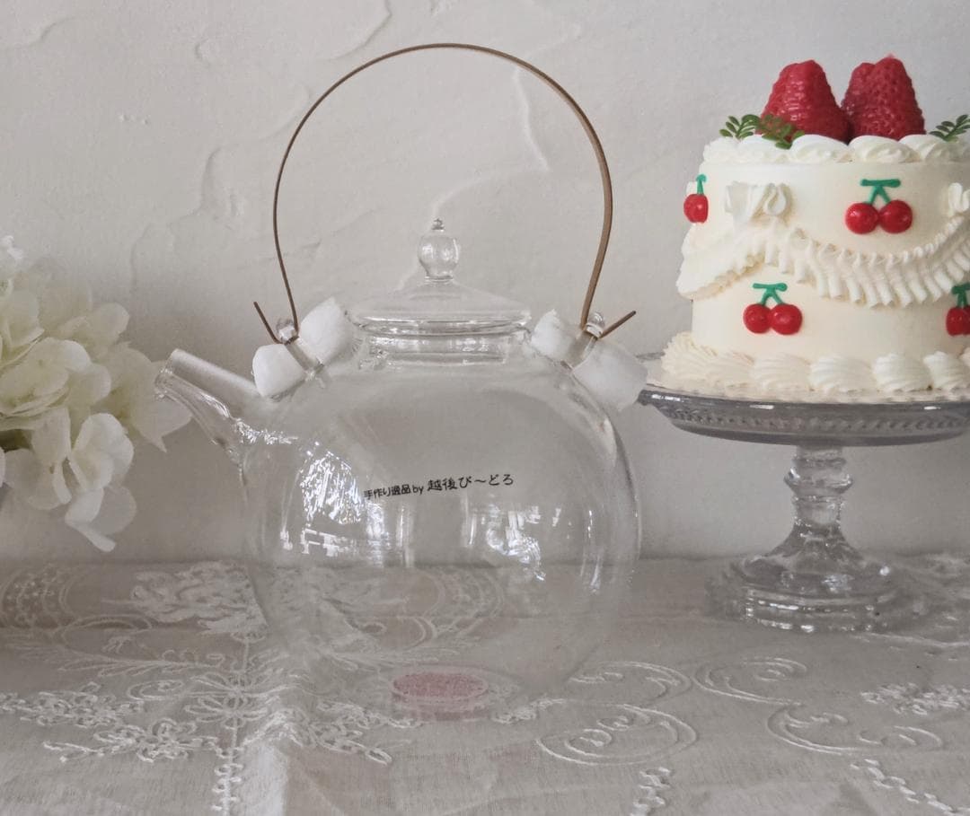 【新品未使用】まんまるポット ガラスティーポット(大)1000ml　クラフトユー