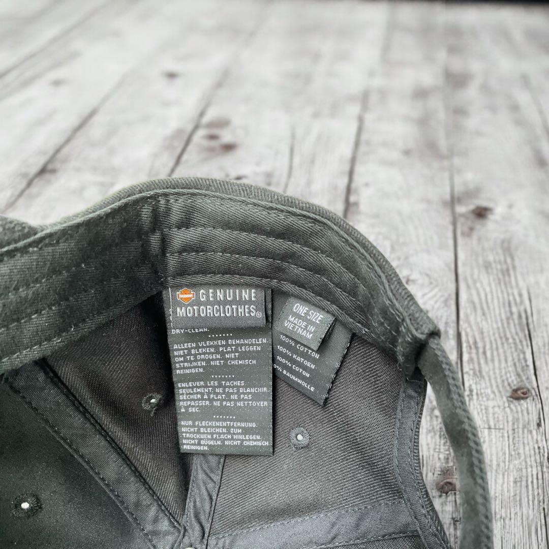 ハーレーダビッドソン【公式オンライン品】刺繍キャップBLACK ONE SIZE
