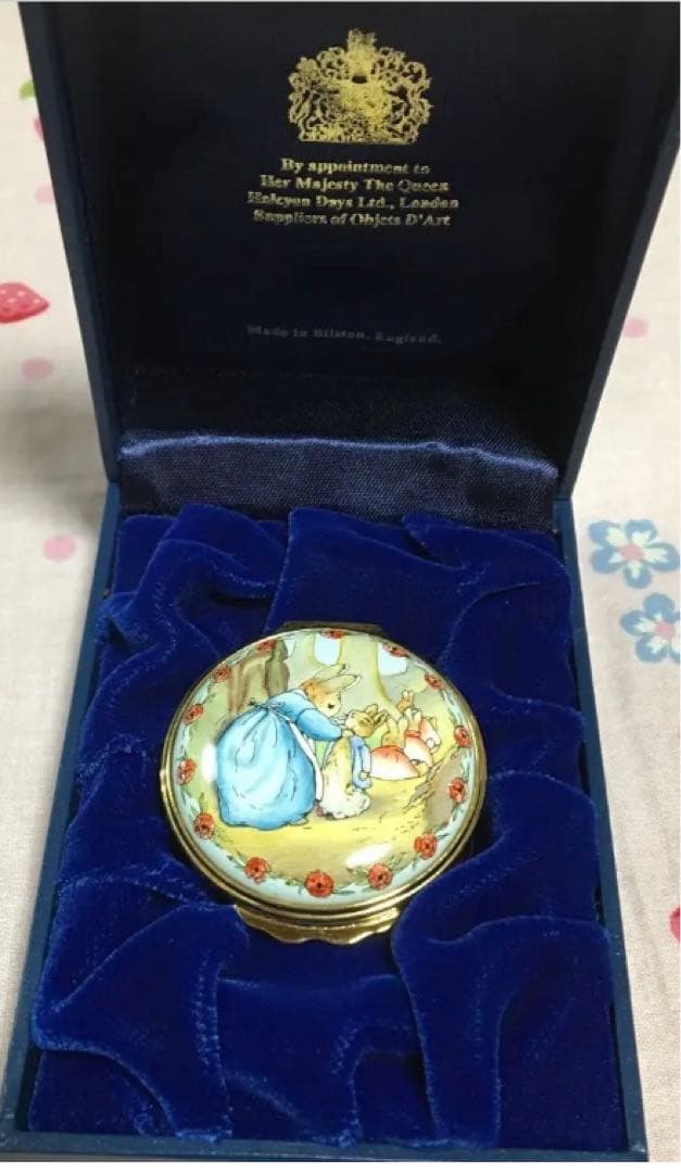 ⭐️稀少レア⭐️ピーターラビット⭐️ハルシオンデイズ⭐️ハンドペイント⭐️エナメルボックス