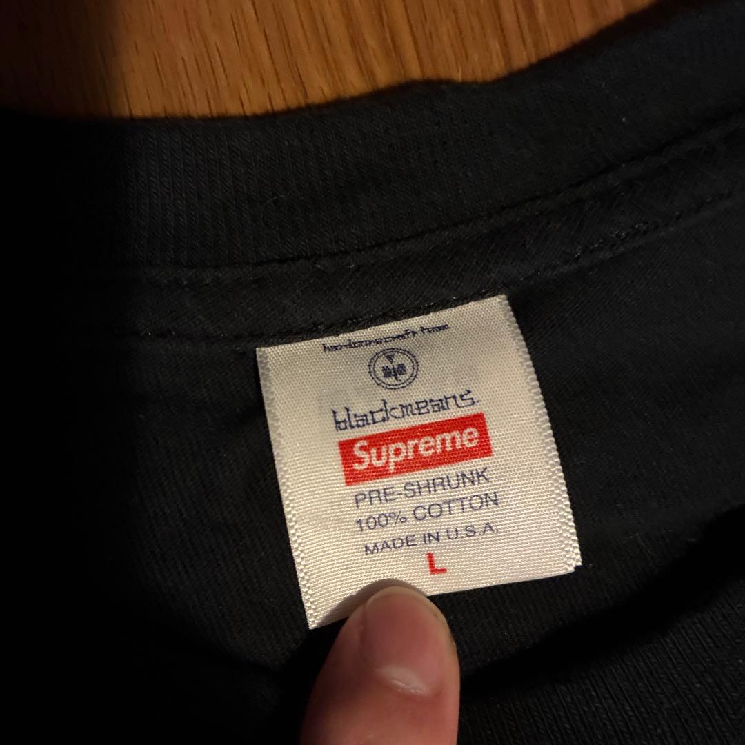 【23fw】Supreme/blackmeans L/S Tee 黒