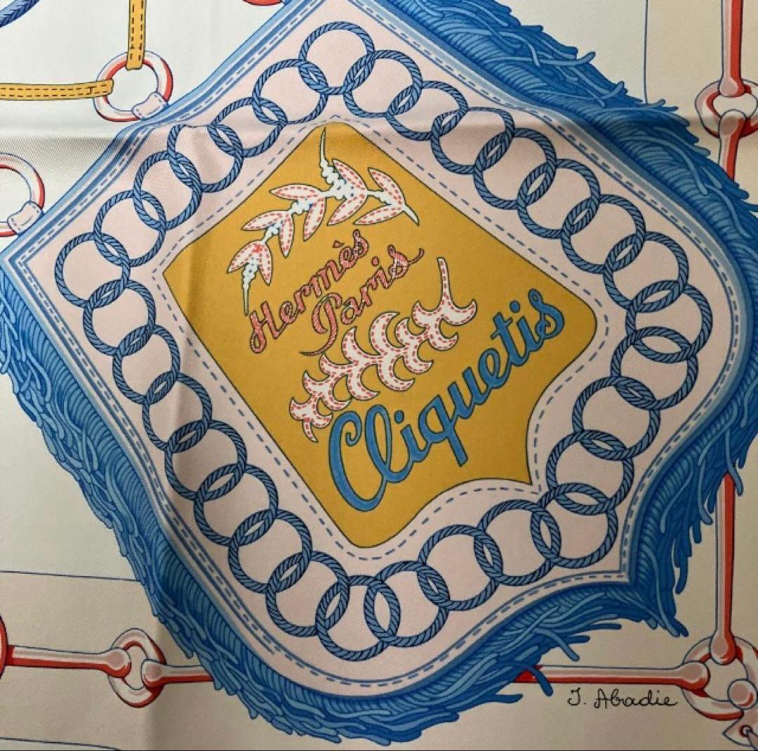 エルメス　カレ90 「Cliquetis (カチカチ・剣柄)カチカチ」柄