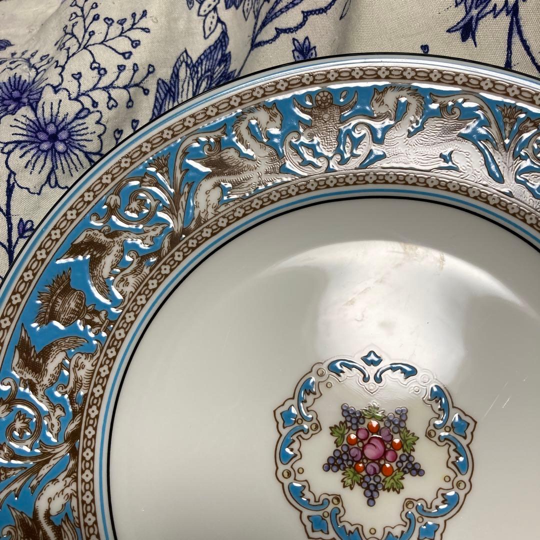 ウェッジウッド　フロレンティーンターコイズ　アフタヌーンティースタンド3段付