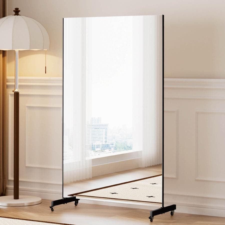 フィルムミラー 割れない 160cm 100cm キャスター 軽量 白 2660