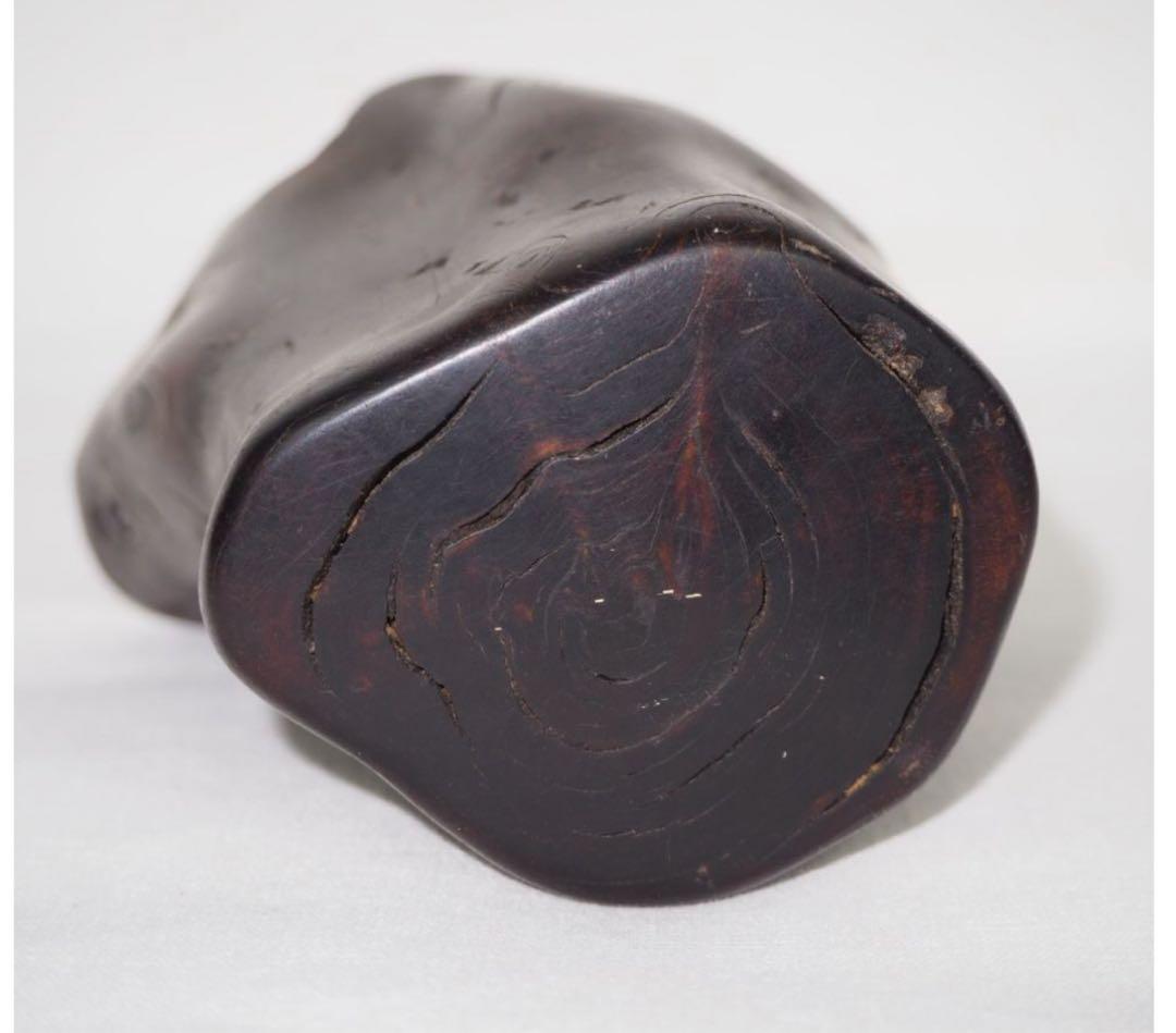 送料無料　時代物　黒珊瑚　海松　煙草入れ　重123ｇ　提げ物