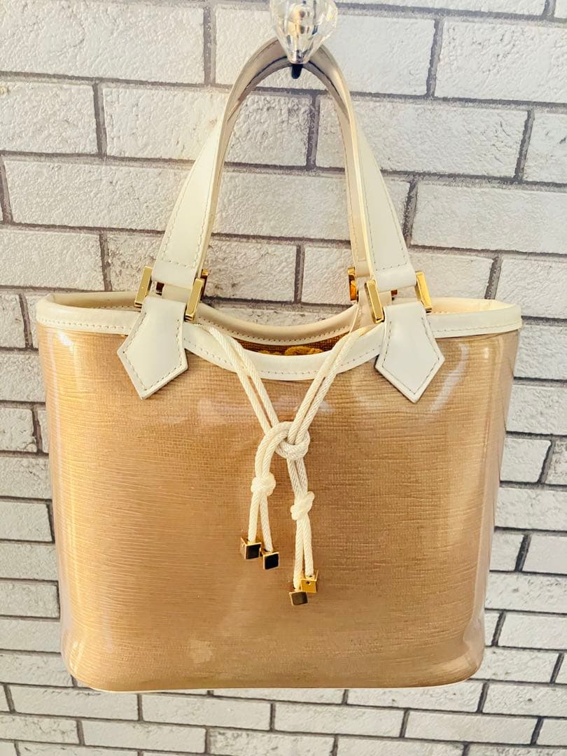 ルイヴィトン イエロー トートバッグ ドローストリング