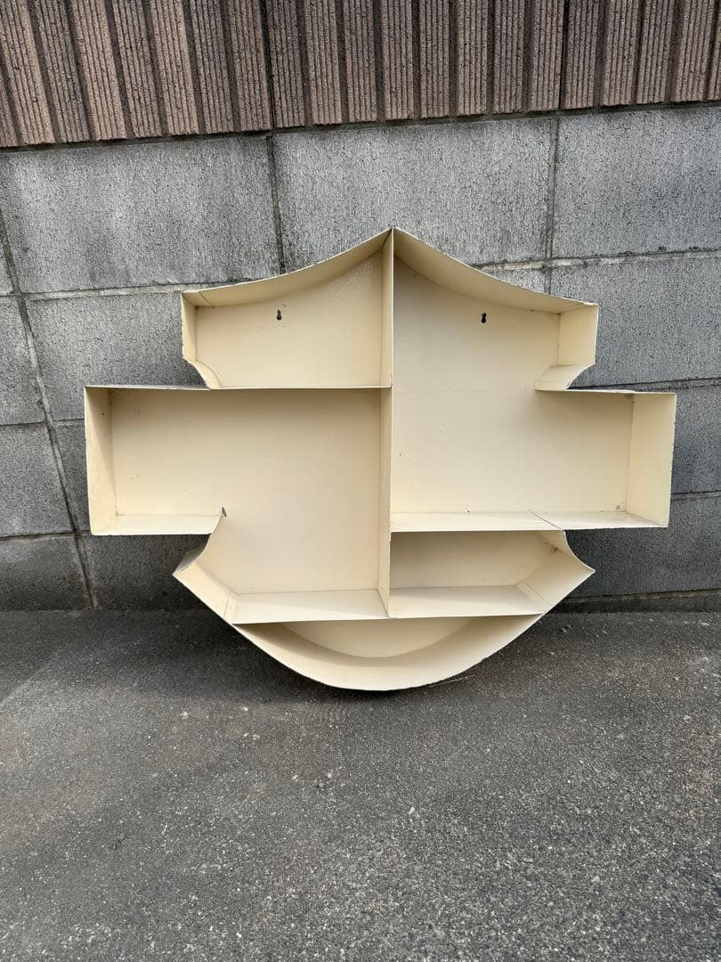 ハーレー　ロゴシルエット　飾り棚　スチール製　インダストリアル