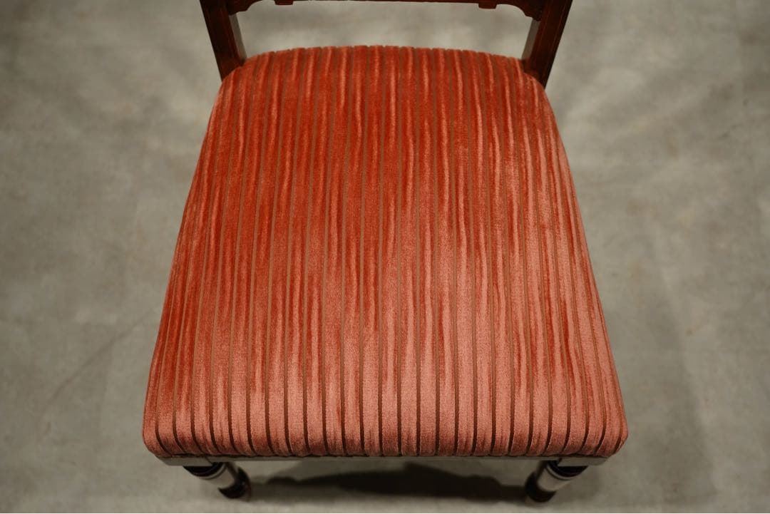 ルイ16世様式　サロンチェア　椅子　象嵌　インレイ　フランス　アンティーク