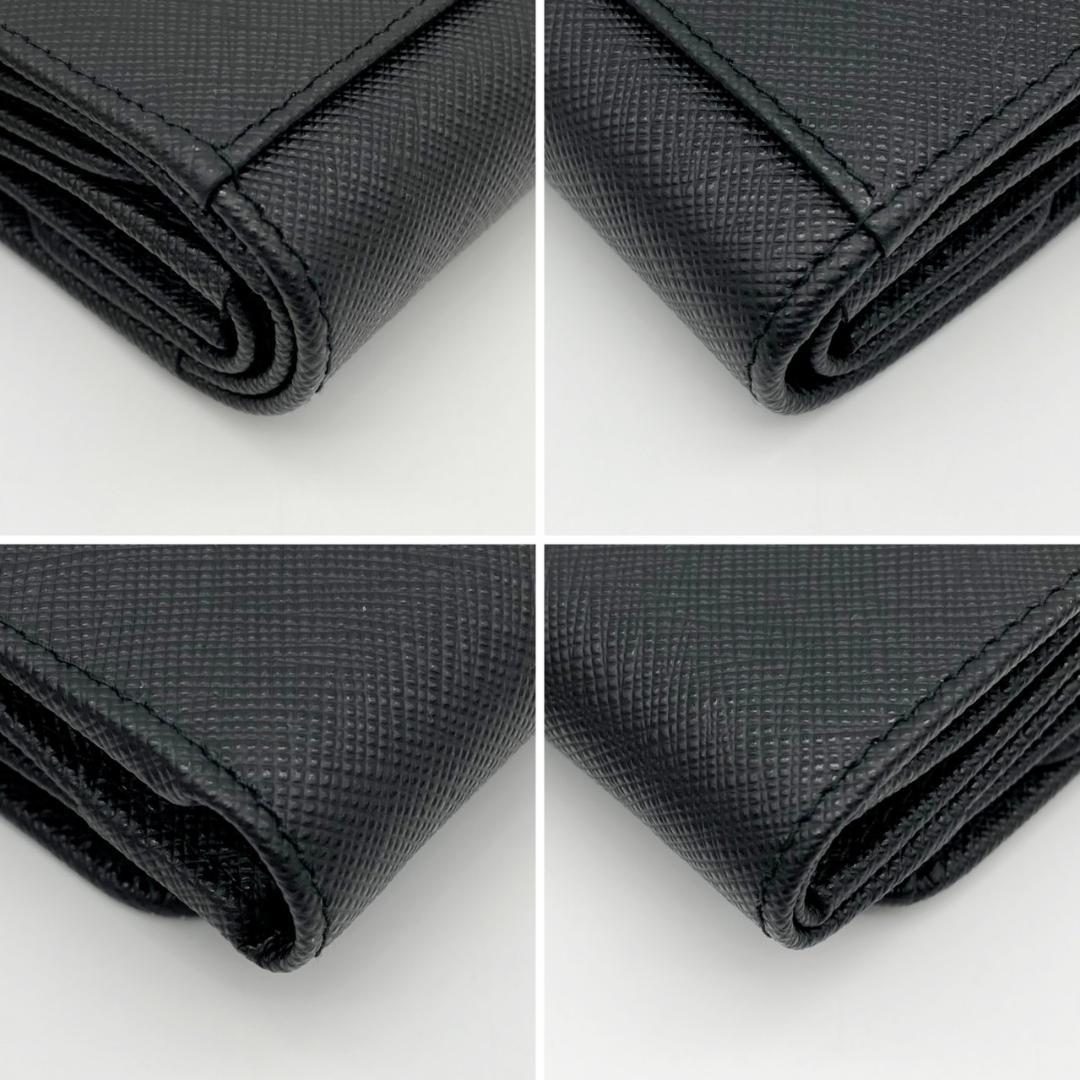 IC　プラダ　三つ折り財布　サフィアーノ　トライアングル　1MH043　766