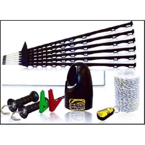 ミニ電気柵 電気柵 柵 家庭菜園用 獣害対策用 BL-100S RW716