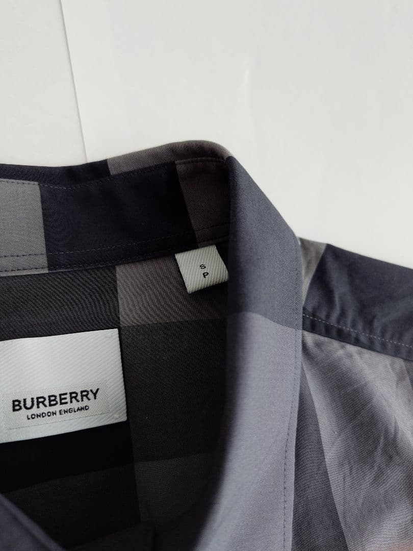 BURBERRY チェック柄 長袖シャツ グレー/ブラック