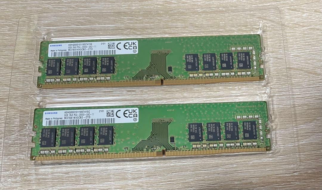 DDR4 メモリ 8GB×2枚（16GB） SAMSUNG