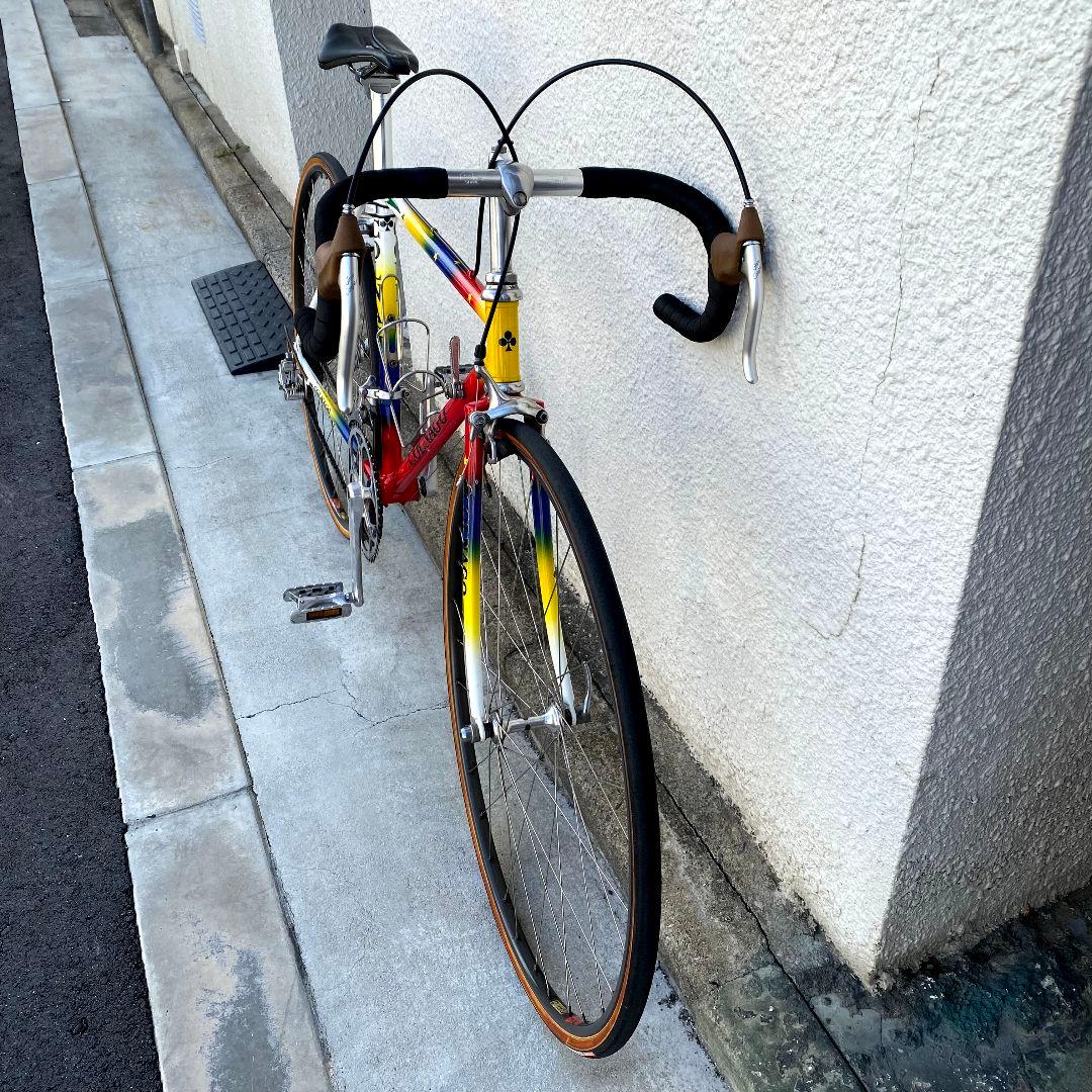 460　クロモリロードバイク　デュラエース　サンツアー　カンパニョーロ　6×2速