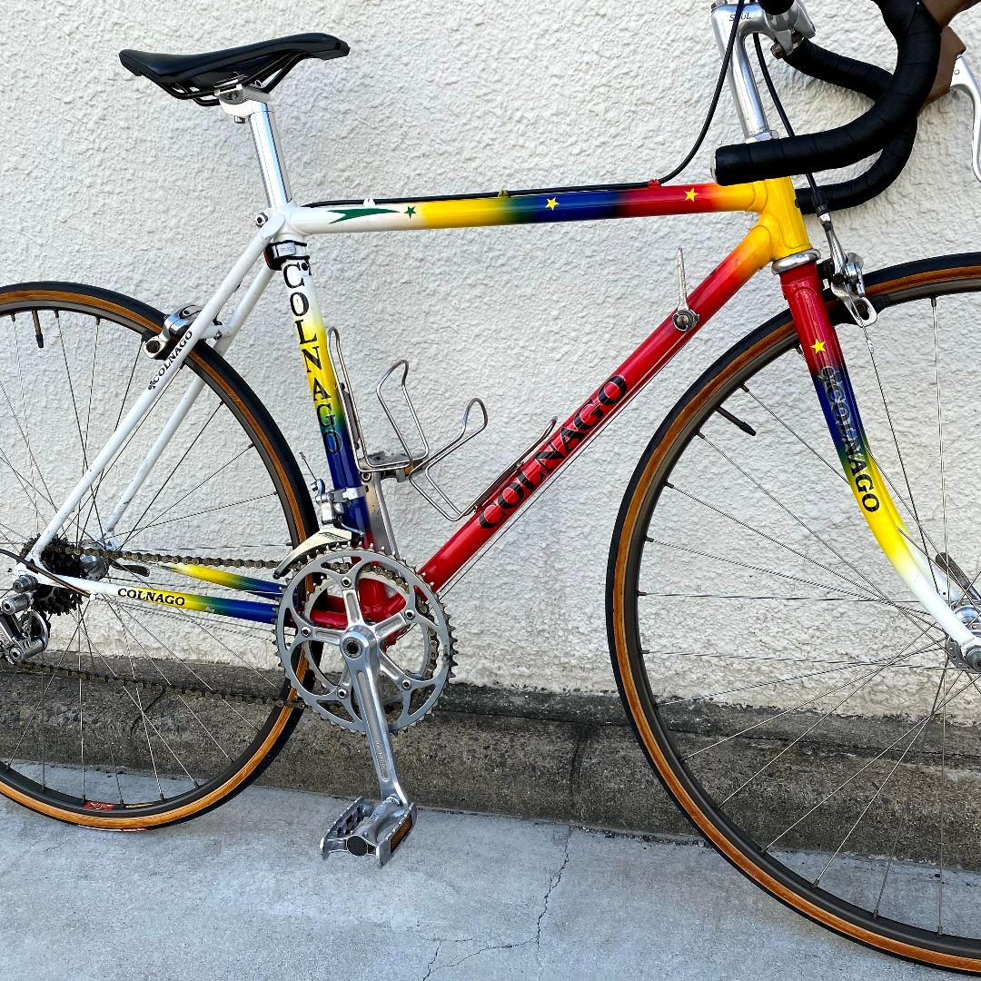 460　クロモリロードバイク　デュラエース　サンツアー　カンパニョーロ　6×2速