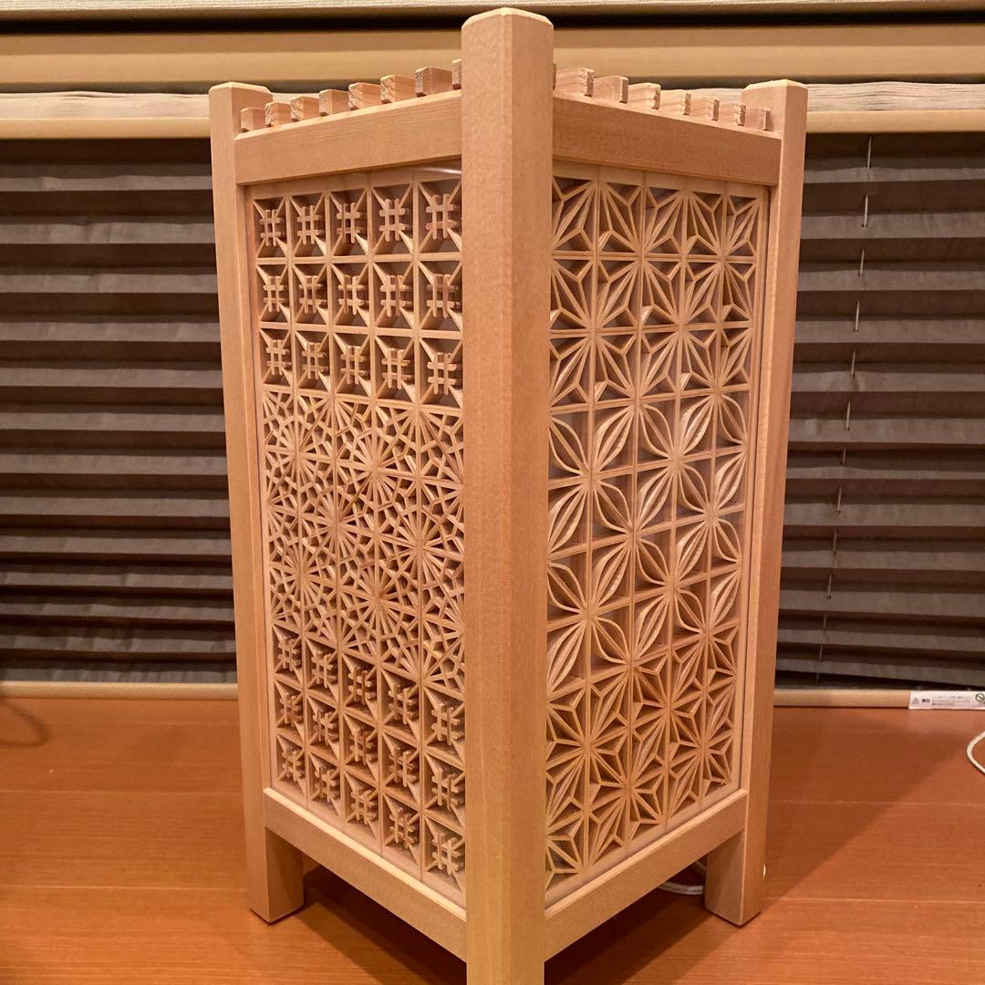 ⑨組子細工　行燈　間接照明