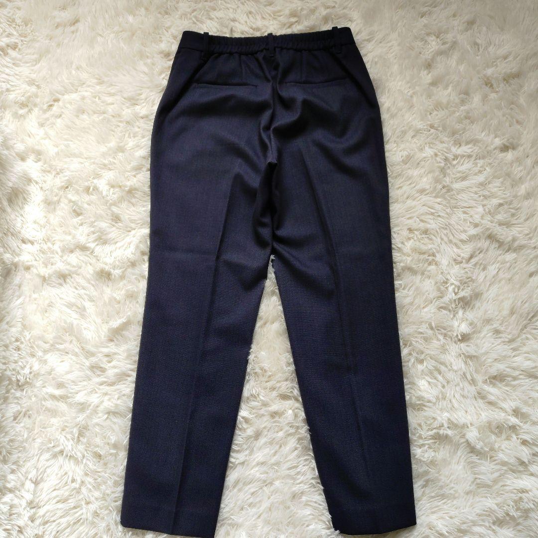 【美品】PLST プラステ ノーカラージャケット パンツスーツ セットアップ