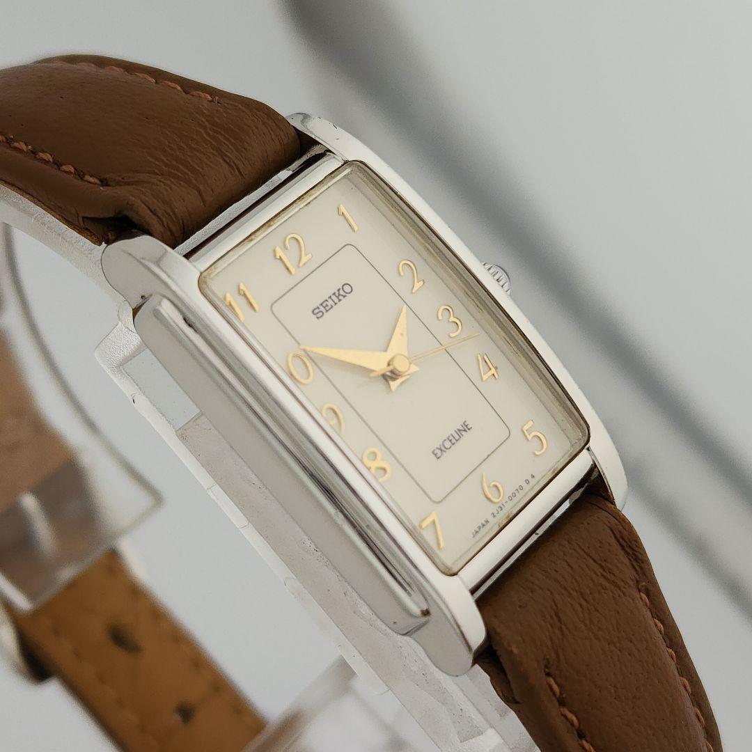 【新品電池】 SEIKO エクセリーヌ レディース 腕時計 ドレス シルバー