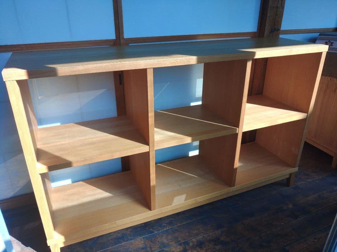 希少　無印良品　MUJI　タモ材　オープンシェルフ　無垢　ラック　棚　レア