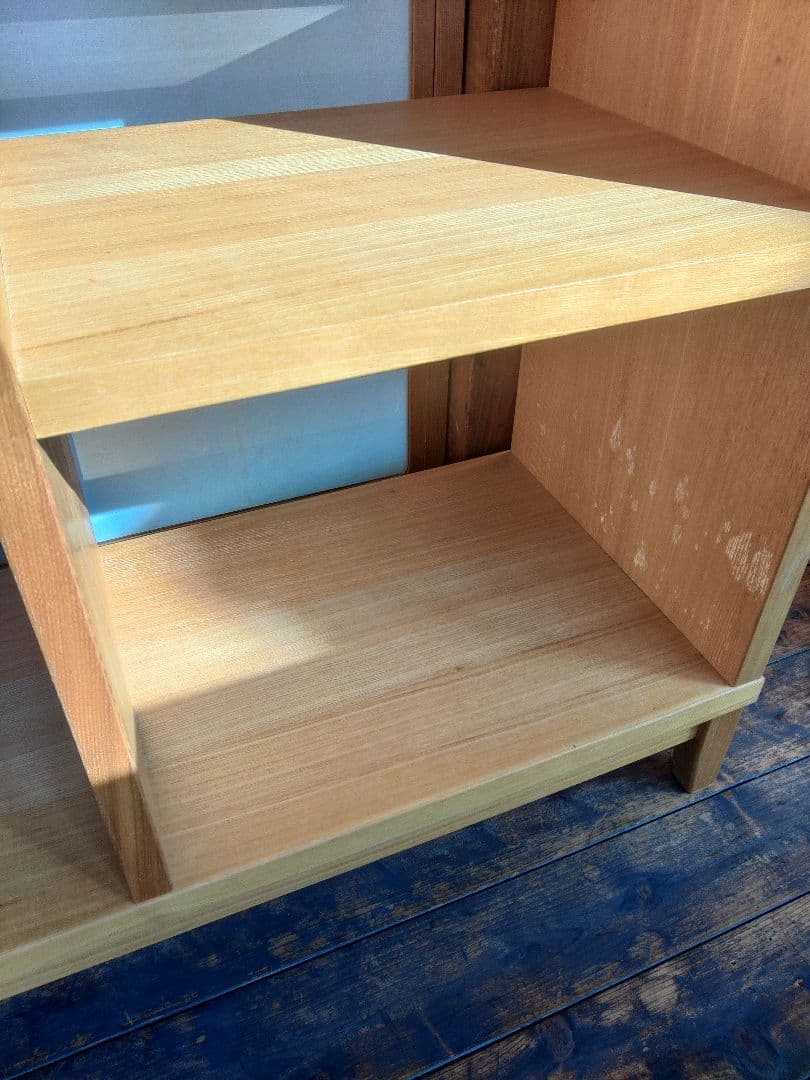 希少　無印良品　MUJI　タモ材　オープンシェルフ　無垢　ラック　棚　レア