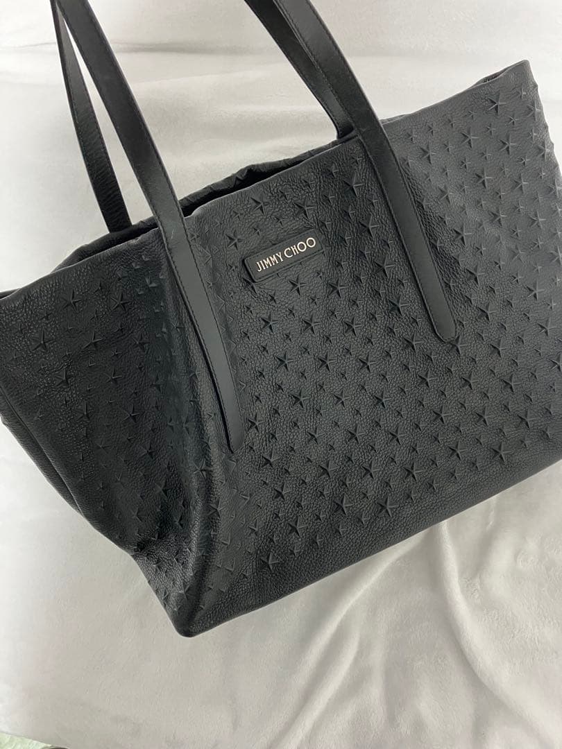 JIMMY CHOO ブラック トートバッグ
