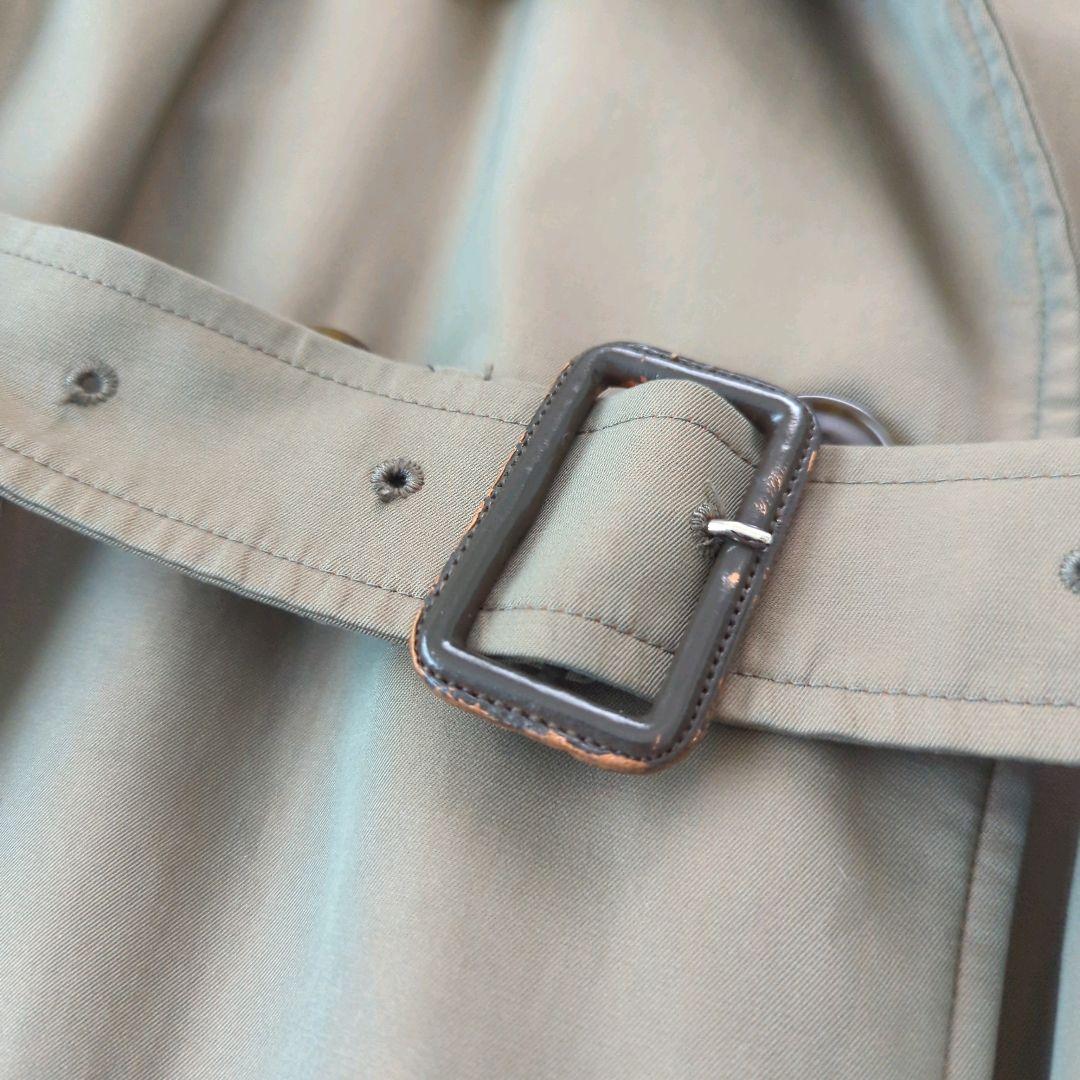 ダックス トレンチコート 英国製 ベルト ライナー ロング丈 チェック 玉虫 L