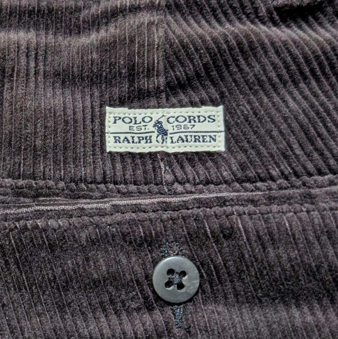 90s ラルフローレン ANDREW 太畝 コーデュロイパンツ W32