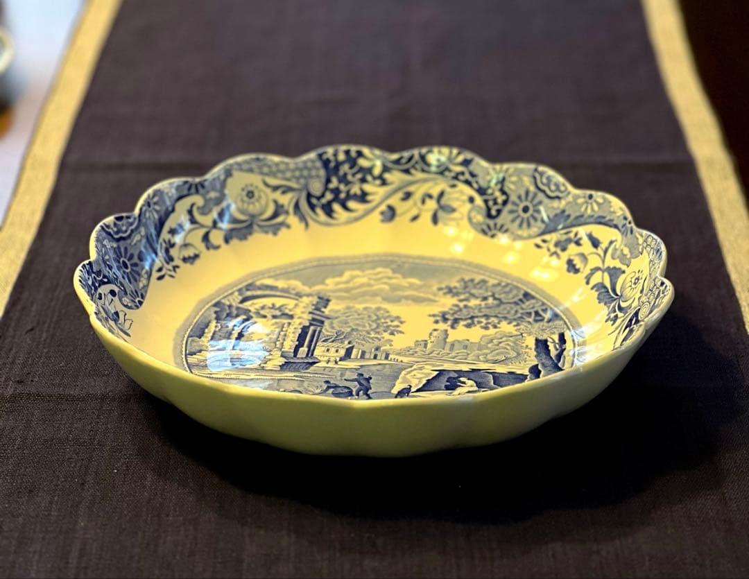 【新品】スポード　ブルーイタリアン　大皿　盛り皿