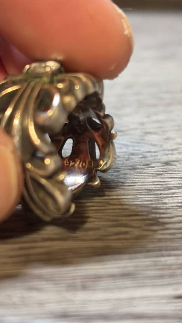 シルバー925ダブルフローラルクロスリング