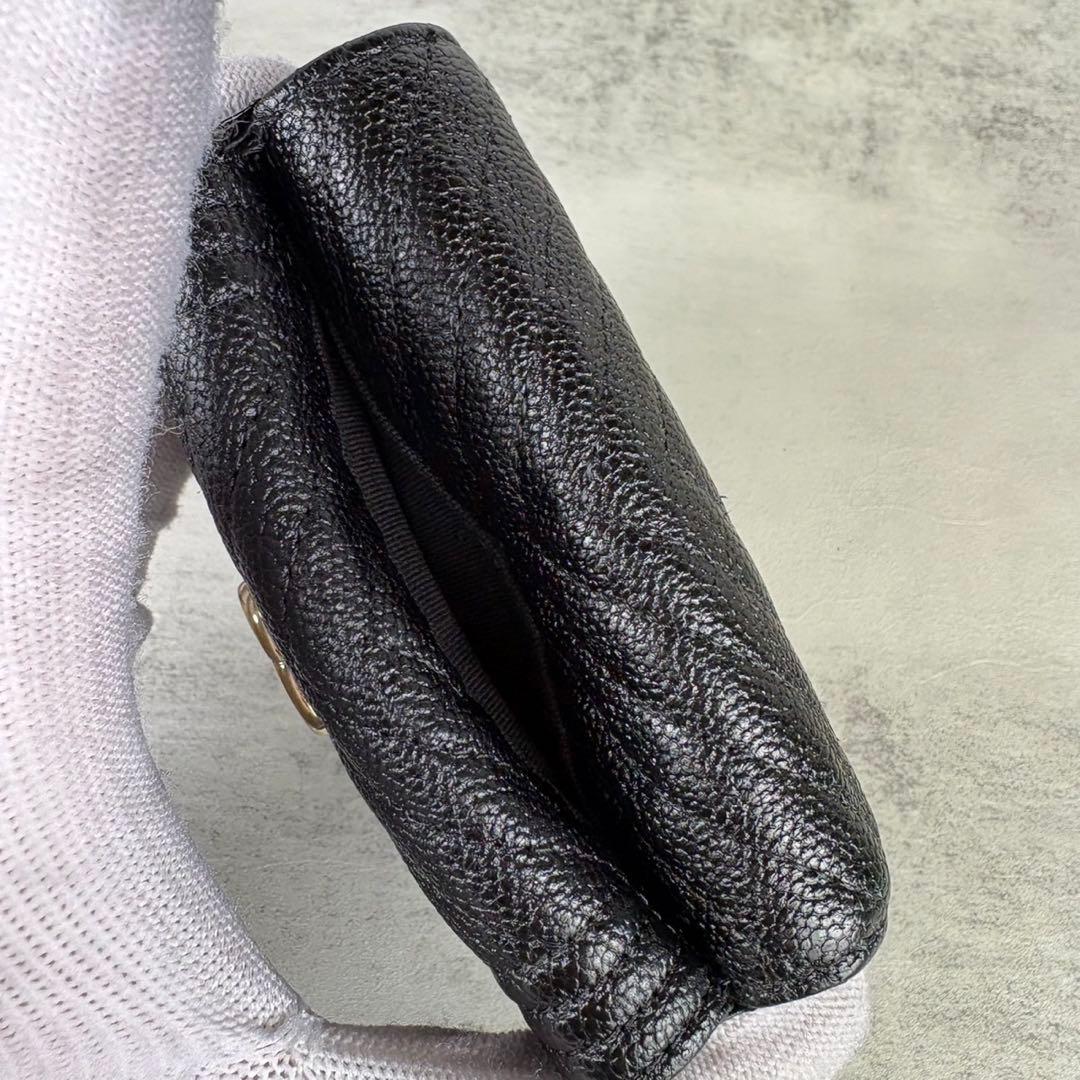 CHANEL ボーイシャネル　キャビアスキン　三つ折り財布