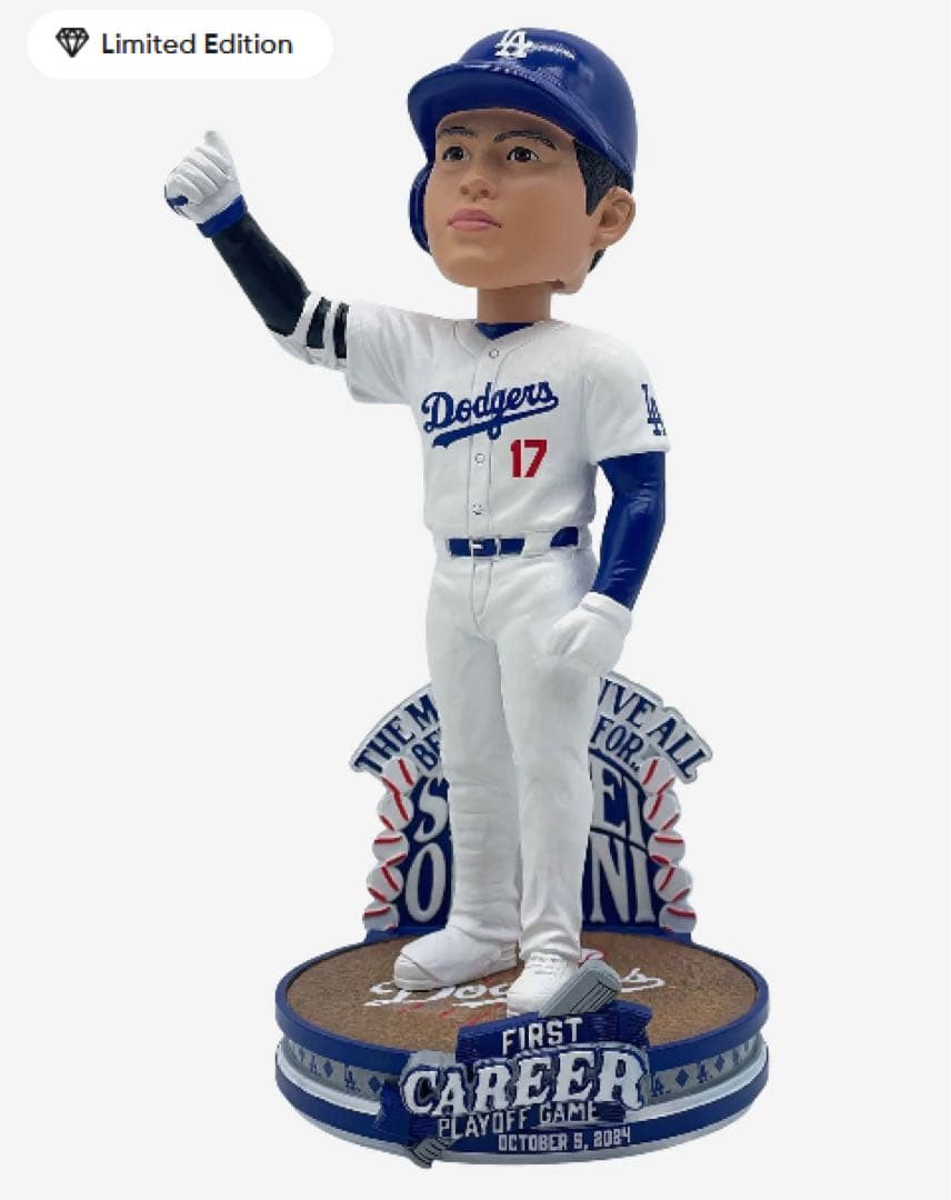 大谷翔平 プレイオフゲーム 初出場記念 ボブルヘッド ドジャース