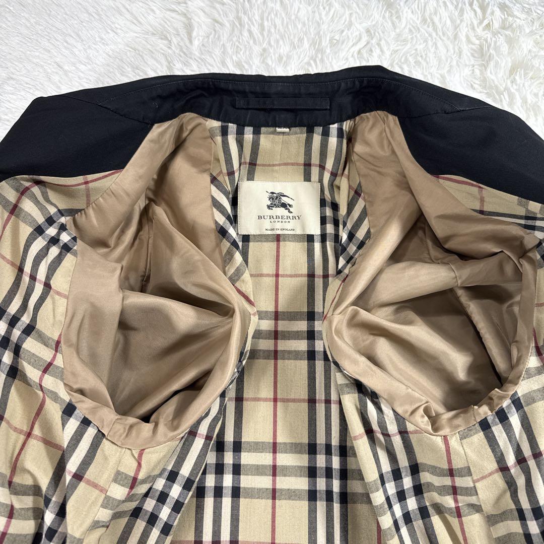 【大きいサイズ】バーバリーロンドン ステンカラーコート ノバチェック 50 XL