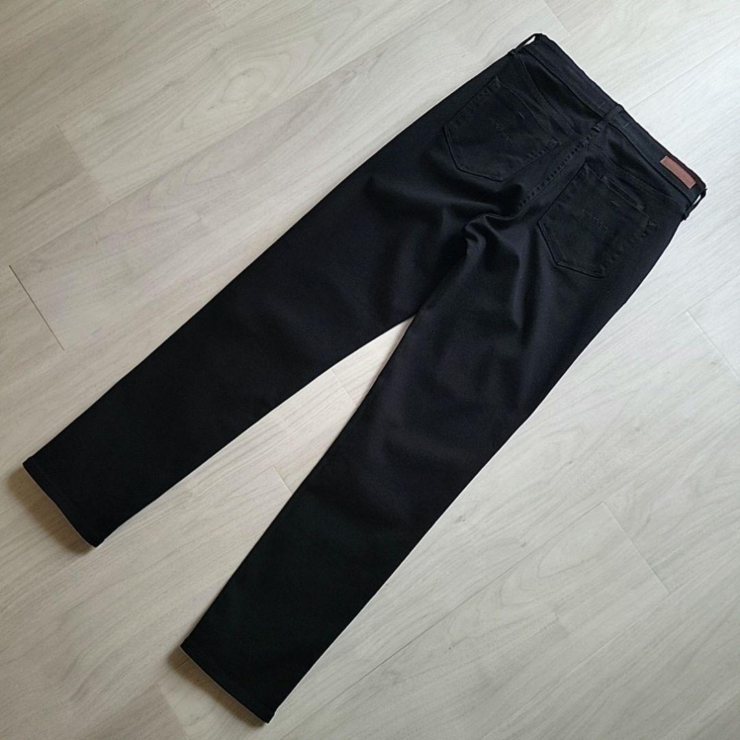 YANUK ヤヌーク RUTH ブラックデニム スリムテーパード ストレッチ