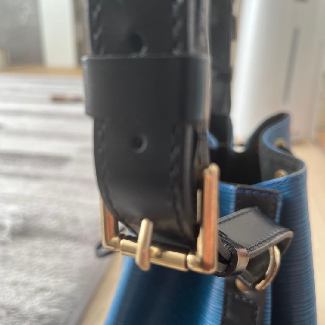 LOUIS VUITTON ルイヴィトン プチ・ノエ　エピ/レザー/BLU