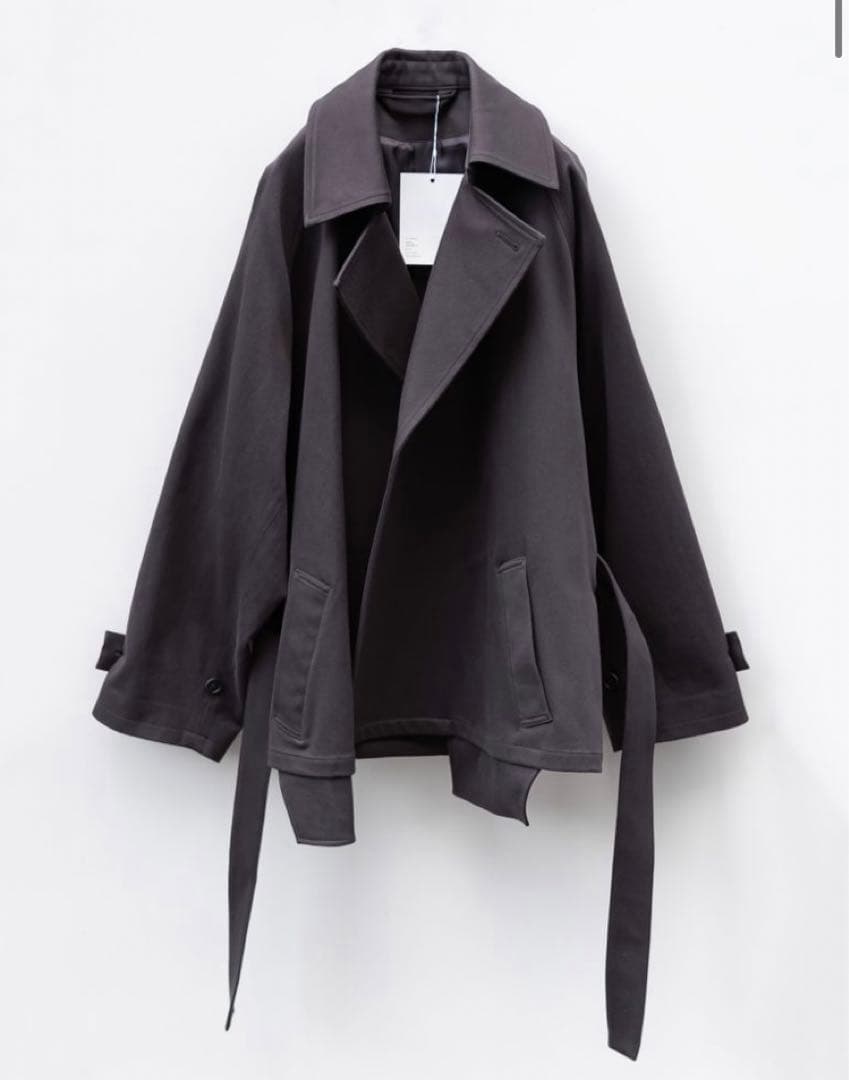 ジャケット・アウター Blanc YM Short trench coat / Blue-Gray