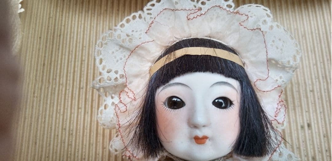 サクラビスク　ママー人形　　市松人形　日本人形　ビスクドール　和人形