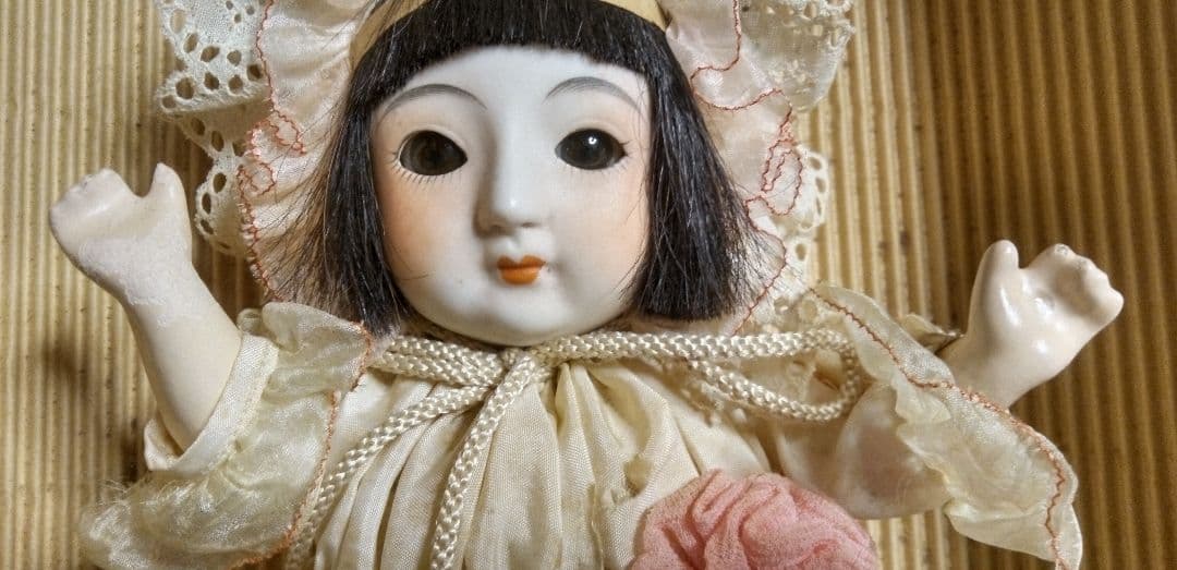 サクラビスク　ママー人形　　市松人形　日本人形　ビスクドール　和人形