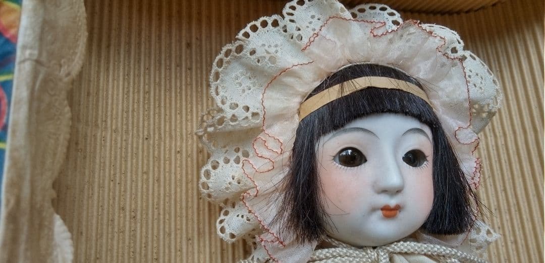 サクラビスク　ママー人形　　市松人形　日本人形　ビスクドール　和人形