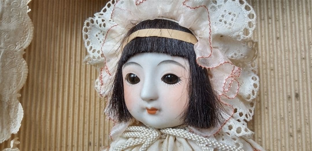 サクラビスク　ママー人形　　市松人形　日本人形　ビスクドール　和人形