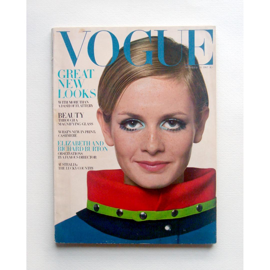 Vogue 1967 10月 twiggy ツイッギー ヴィンテージ雑誌