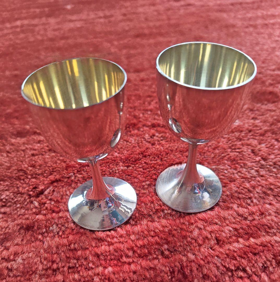 純銀　銀杯２個　67g