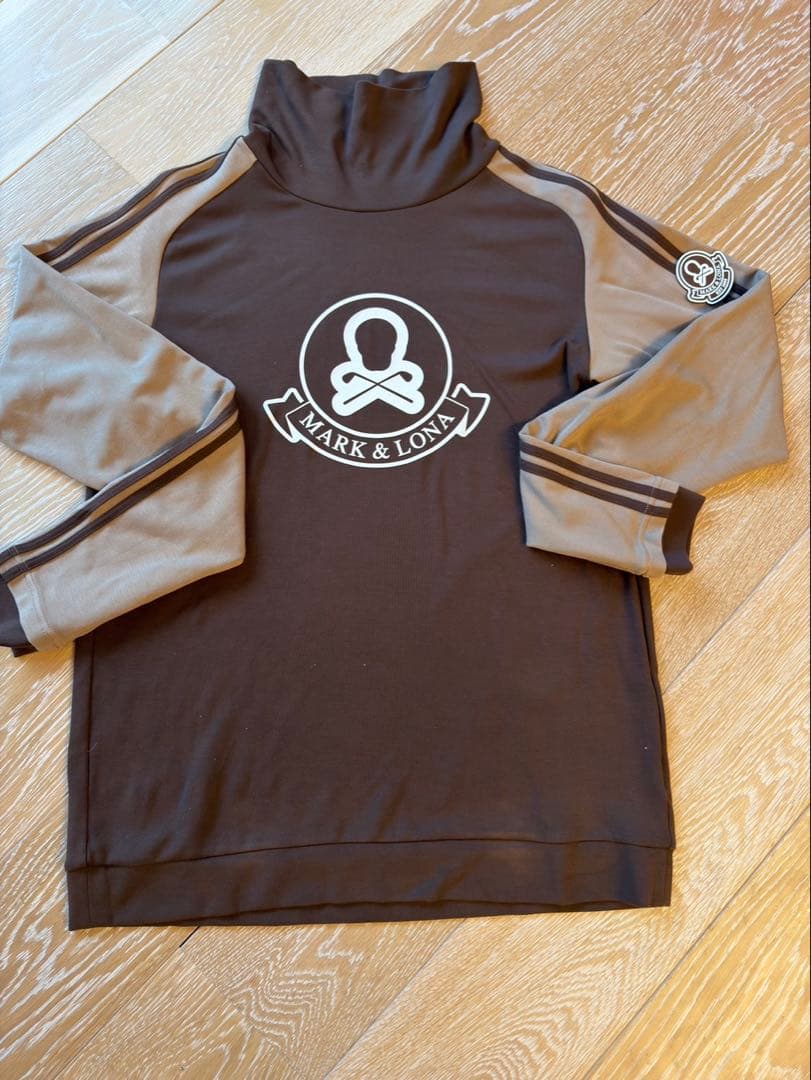 MARK & LONA ブラウン タートルネック シャツ　48