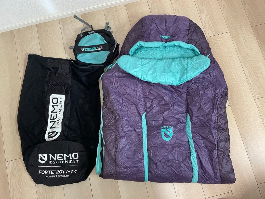 NEMO FORTE Women’s Regular 20°Fスリーピングバッグ
