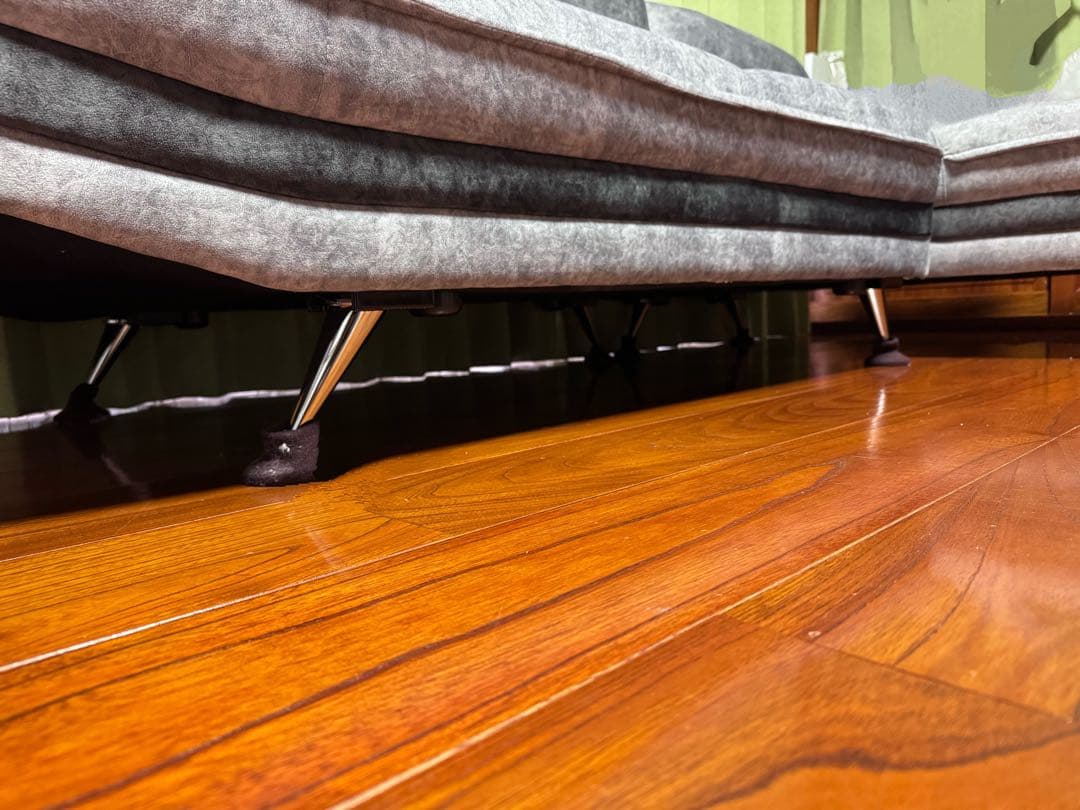 L字型ファブリックカウチソファセット