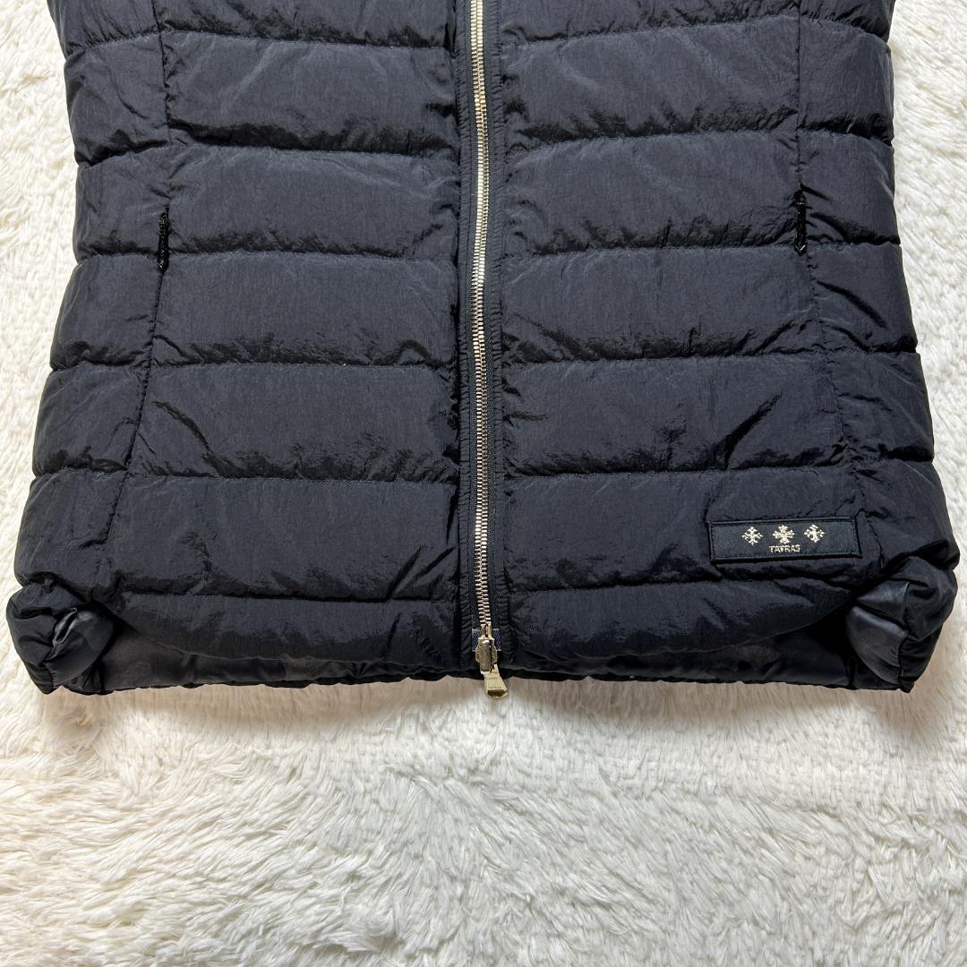 美品✨タトラス ダウンベスト リバーシブル カモフラ柄 ブラック M 軽量