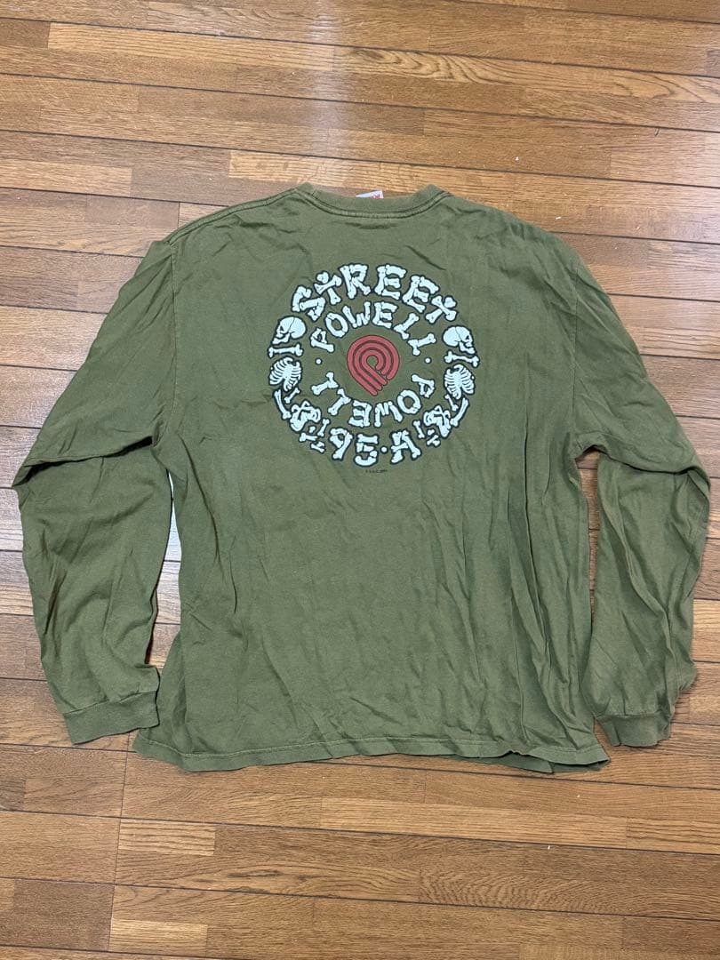 週末限定値下　04製　POWELL PERALTAロンT オリーブ 希少XL