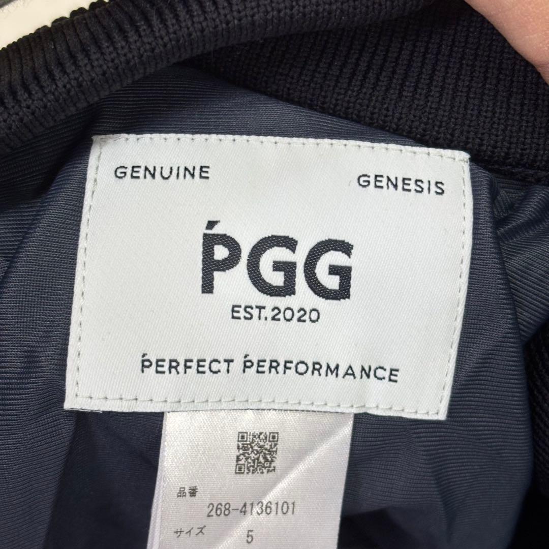 未使用級　PGG リブ編みパンツ Lサイズ ダークネイビー　冬用